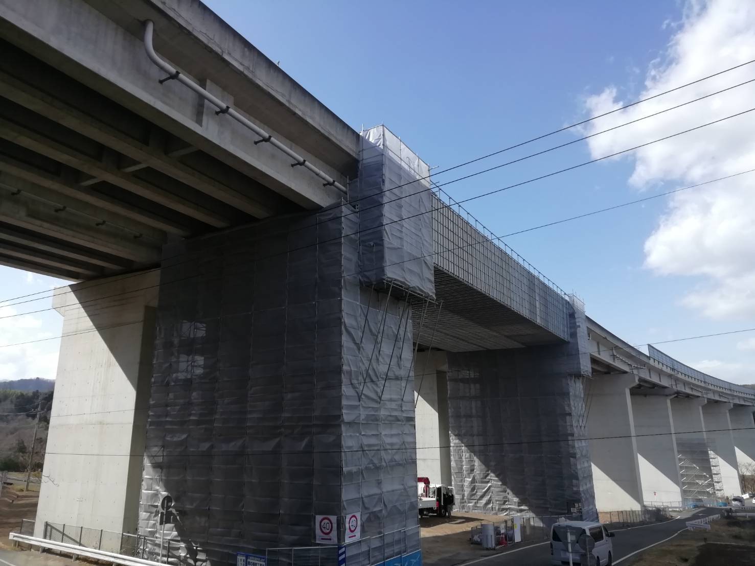 橋梁　足場工事